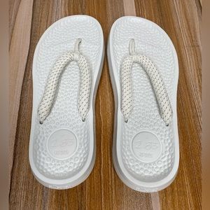 Allbirds Sandals White Blizzard Sugar Zeffers Flip Flops Mens Sz 8 Womens Sz 10
